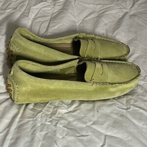 Coach and Four Lime Green Suede Loafers NWOT Size 6.5 M